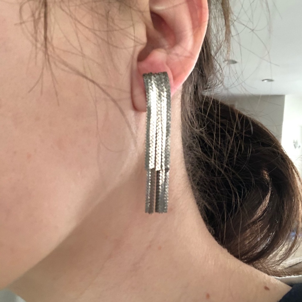 Silver earrings